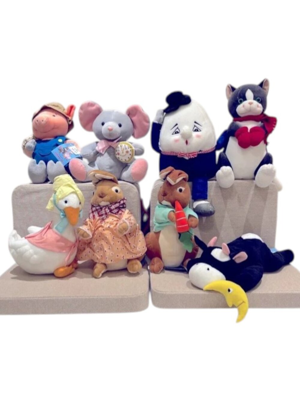 Vintage Peter Cottontail's Fairytale Friends SET of 8 LARGE NWT